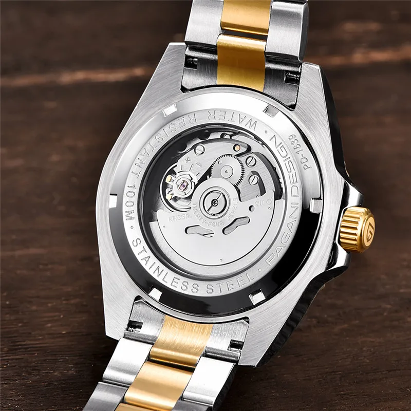 PAGANI DESIGN Mens Watches Top Brand Luxury Automatic Mechanical Watch Men stainless Steel Waterproof Business Relogio Masculino