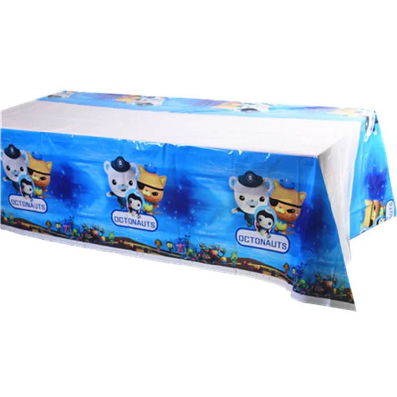 1PCS The Octonauts Party Tableware Disposable Tablecloth Table cover Decoration Theme Birthday Party Decoration