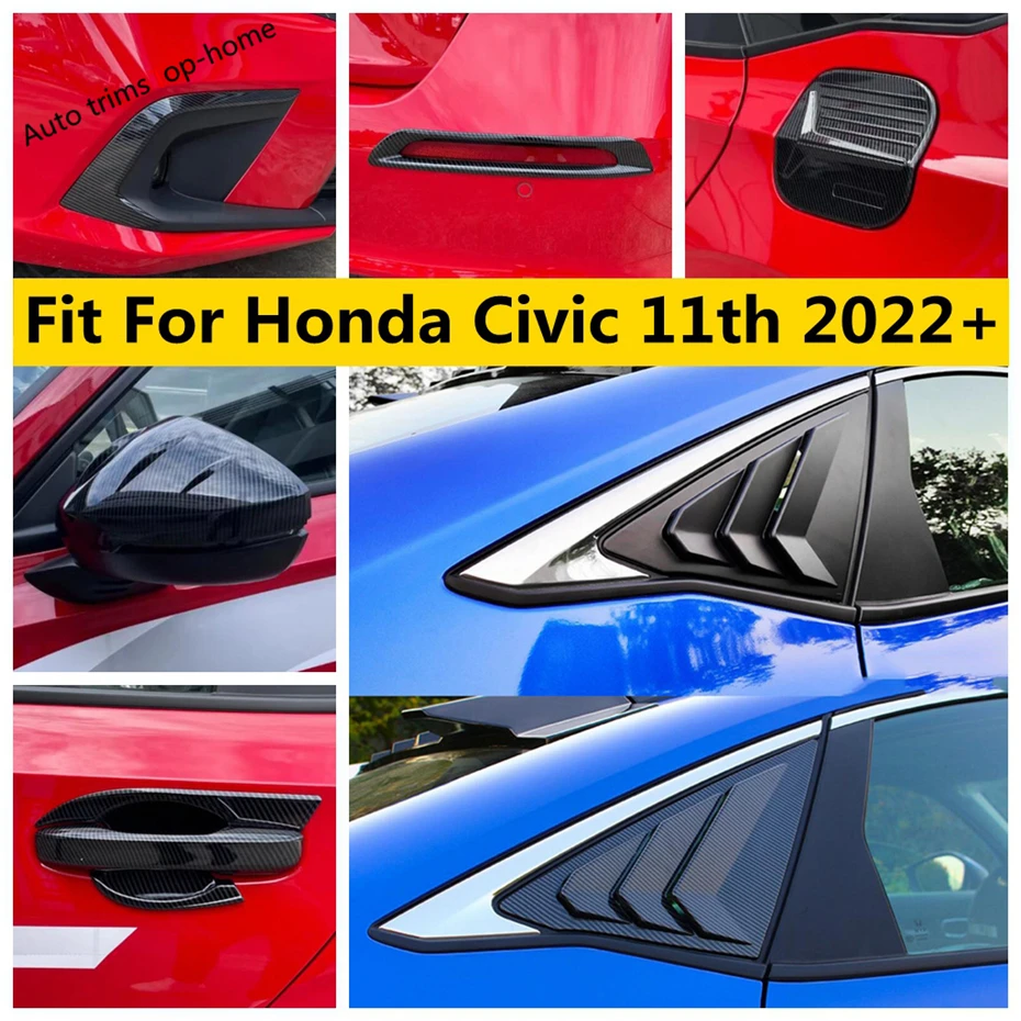 

Oil Cap Front Rear Fog Light Lamp Door Handle Bowl Rearview Mirror Cover Trim Car Accessories For Honda Civic 11th 2022 - 2024