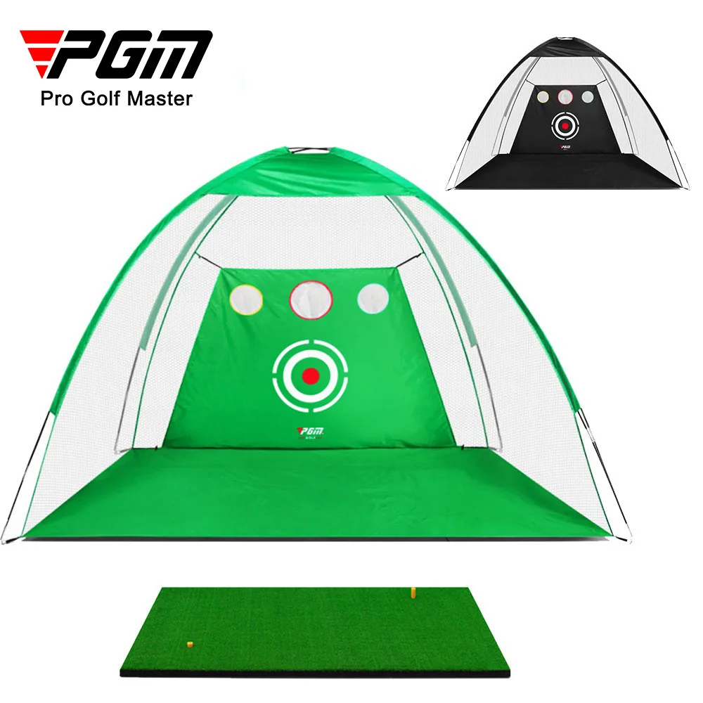 

PGM 3m Indoor Golf Training Net Foldable Targeting Tent Cage Practice Driving Football Durable Polyester Oxford Fabric