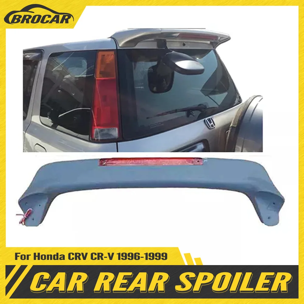 BROCAR Fit For Honda CRV CR-V 1996 1997 1998 1999 Car Styling Exterior ABS Plastic Unpainted Rear Wing Spoiler Decoration 1Pcs