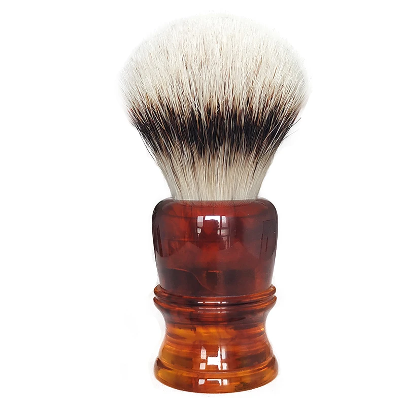 

Dscosmetic 22MM Amber smok silvertip Badger Hair shaving Brush