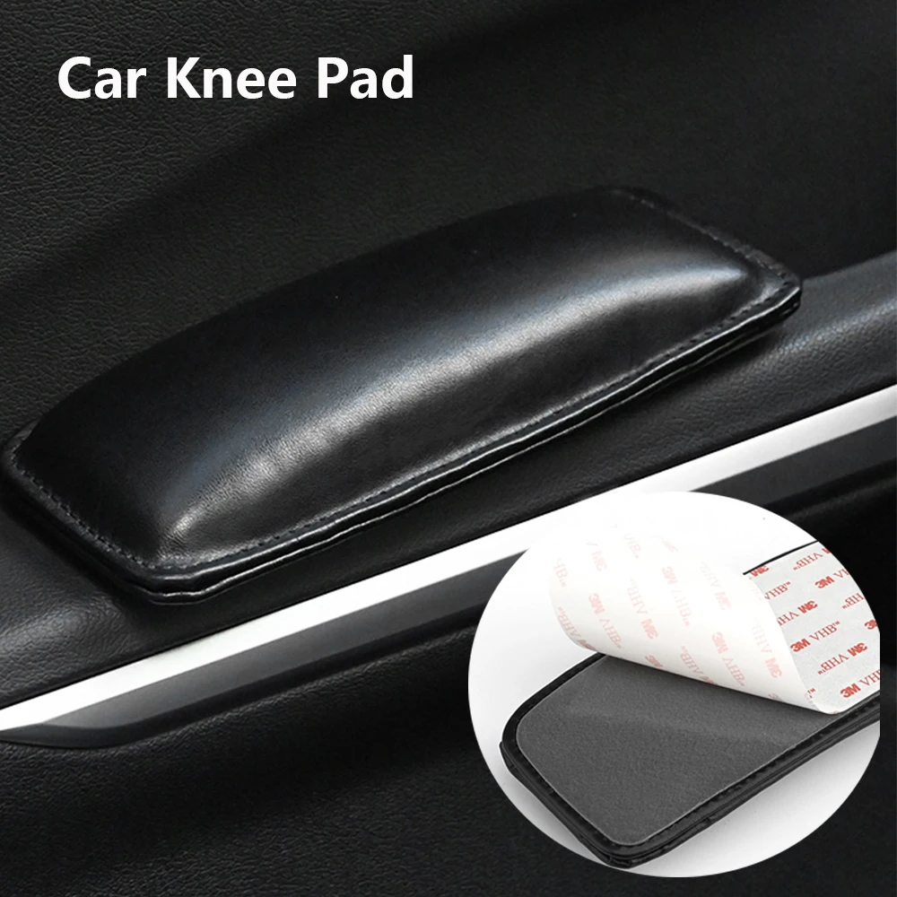 

Universal Leather Knee Pad for Car Interior Pillow Comfortable Elastic Cushion Memory Foam Leg Thigh Support Auto Accessories