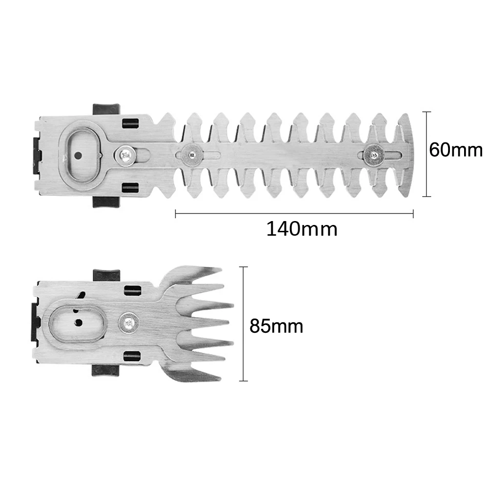 ALLSOME 2 Pcs Electric Hedge Trimmer Cordless Household Trimmer Blades Weeding Shear Pruning Mower DIY Garden Tool