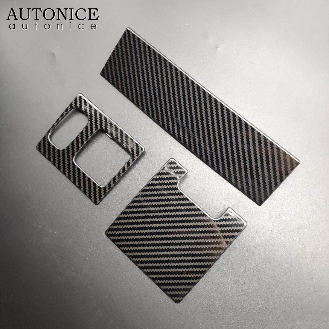 Carbon Fiber Color Seat Heating Button Cover for Mitsubishi Pajero V93/V97 2007-2020