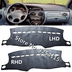 PU Leather Dashmat Suede Dashboard Cover Pad Dash Mat Carpet Car Styling Auto Accessories For Renault Megane Scenic 1996 - 2002