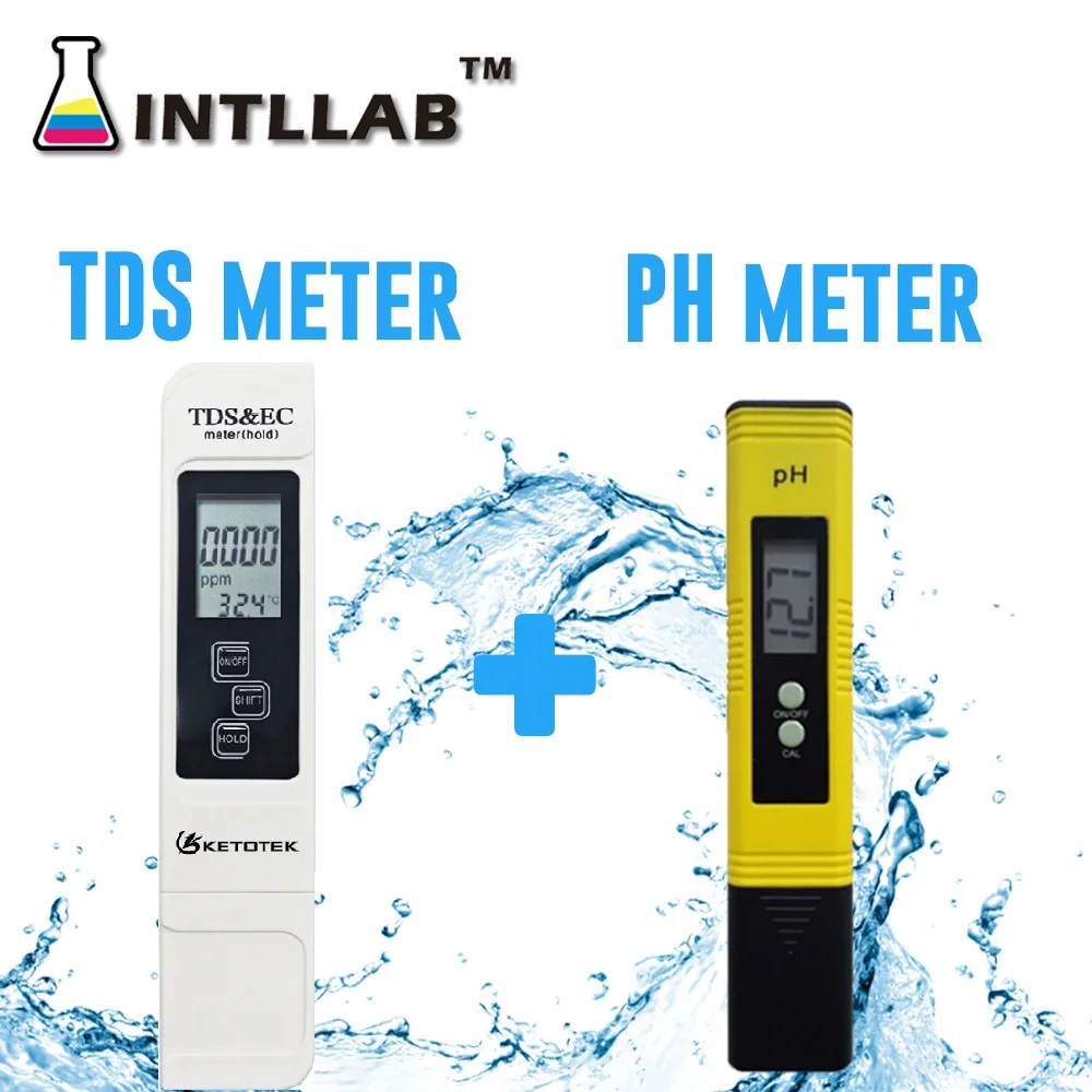 Portable Digital Misuratore di PH 0.00-14.0 PH Tester TDS & CE Termometro del Tester 0-9999us/cm 0-9999ppm 0.1-80.0 gradi di Acqua Qualit Monitor