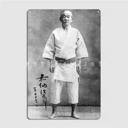 Jigoro Kano Judo Metal Sign Cinema Living Room Club Bar Classic Plaques Tin Sign Poster