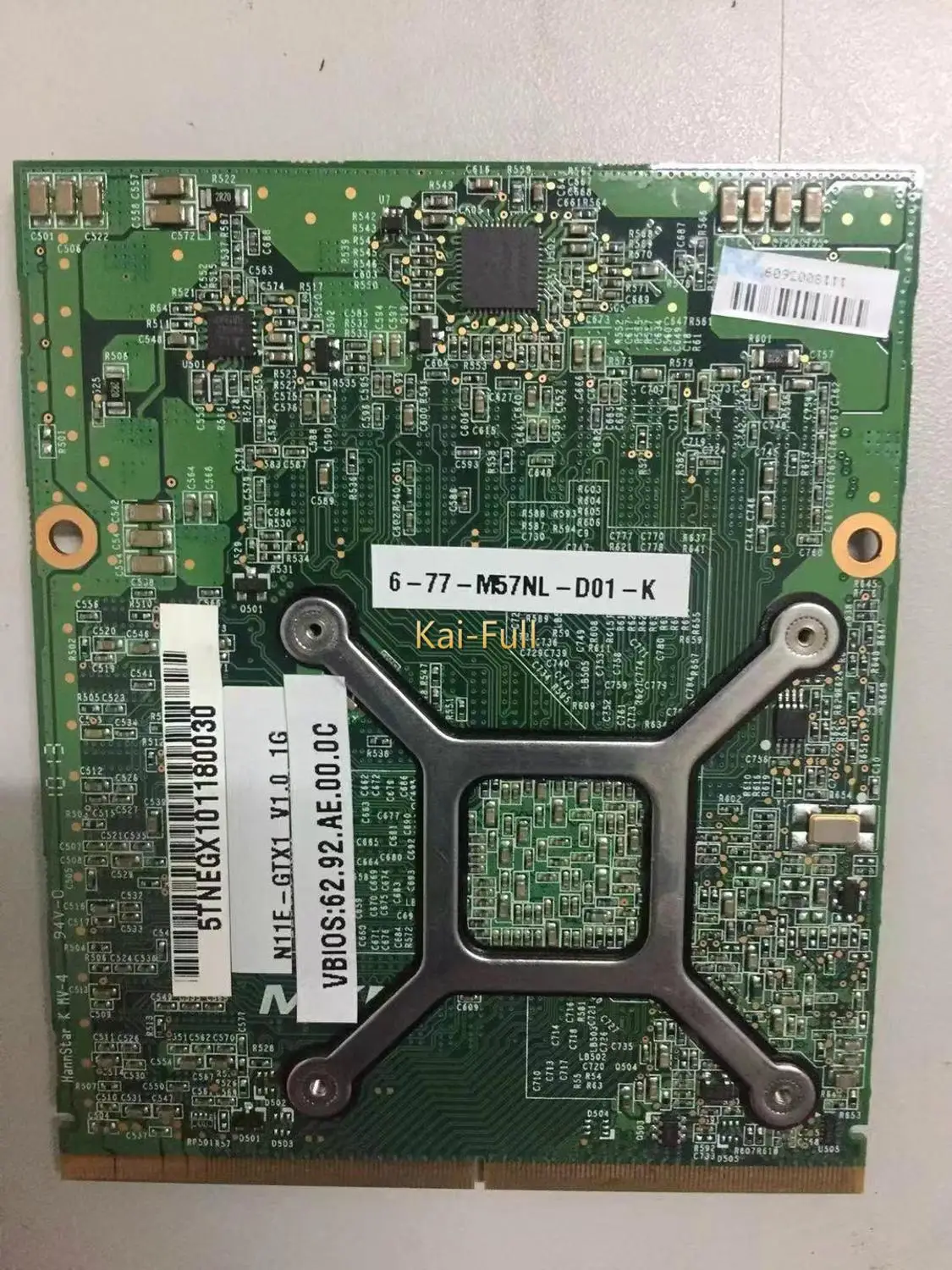 

Original GTX285M GTX 285M N11E-GTX1-B1 DDR3 1GB VGA GPU Graphic Video Card For Dell M15X M17X Clevo M57NL MSI Laptop