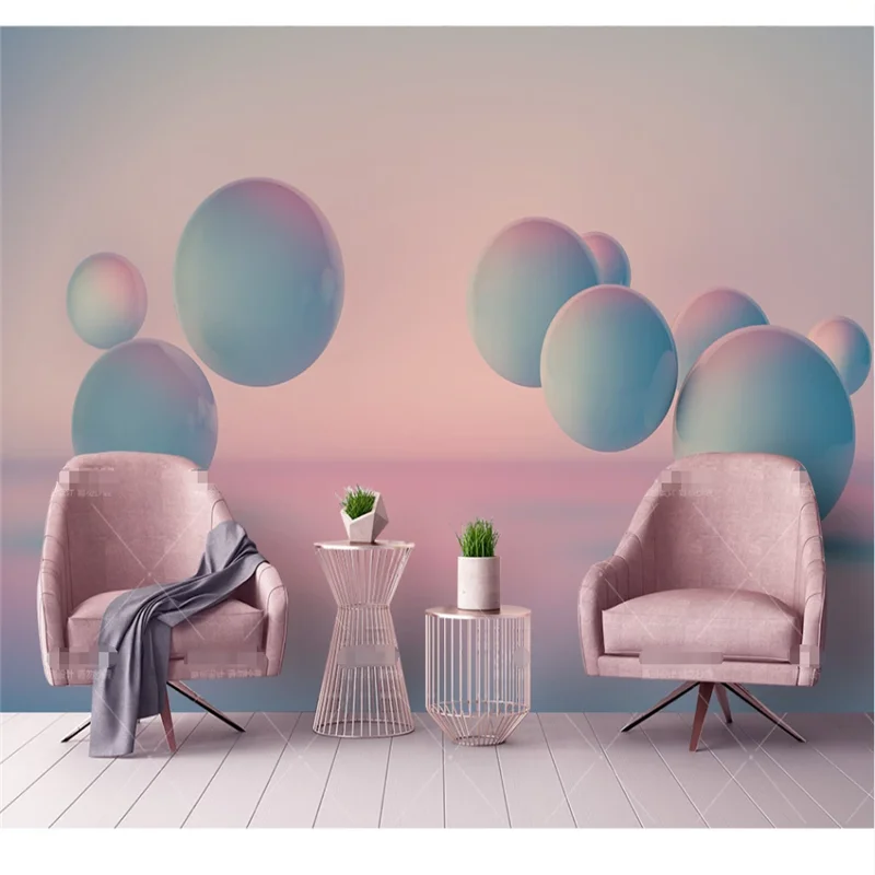 XUE SU Customized large wallpaper mural 3d stereo color stereo ball modern fashion interior wall covering