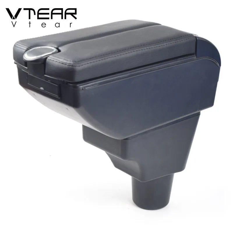 Vtear Car Armrest Organizer USB Center Console Storage Box Arm Rest Decoration Interior Accessories Parts For Toyota Sienta 2018