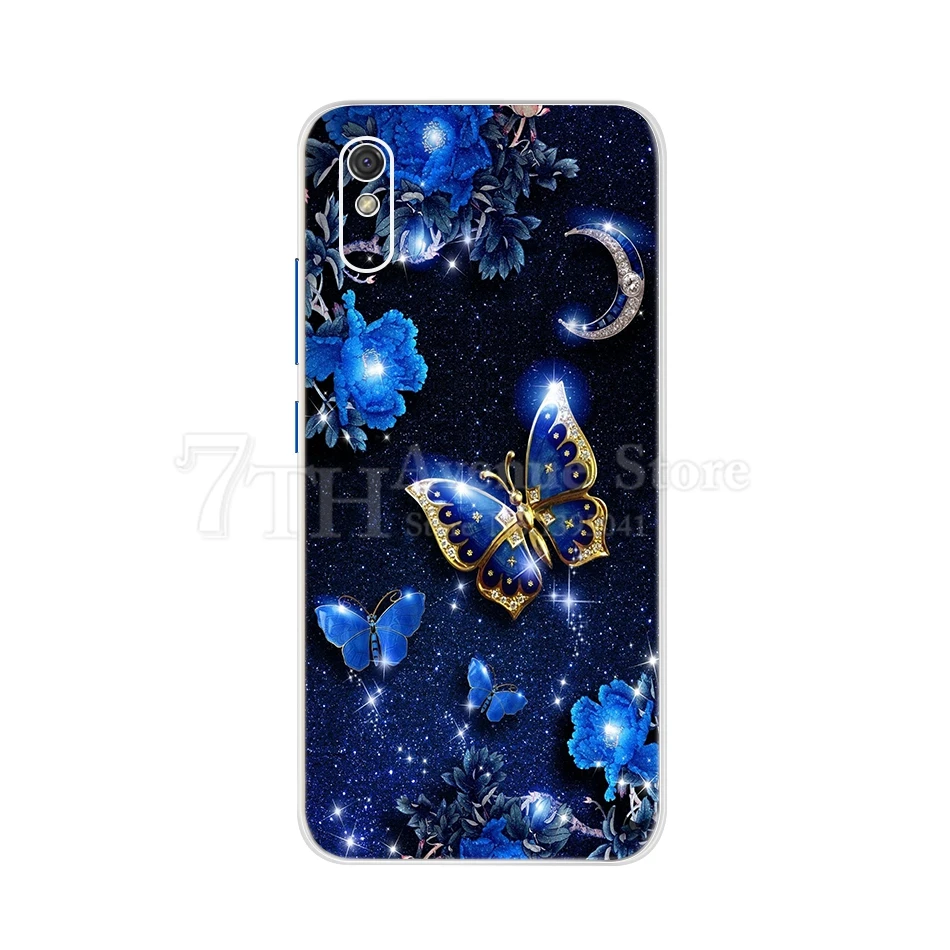 Xiaomi Redmi 9A 9C 9 ケースかわいい猫プリントソフトシリコーン TPU バックカバー Redmi 9A 電話ケース Redmi 9C Redmi9 バンパー