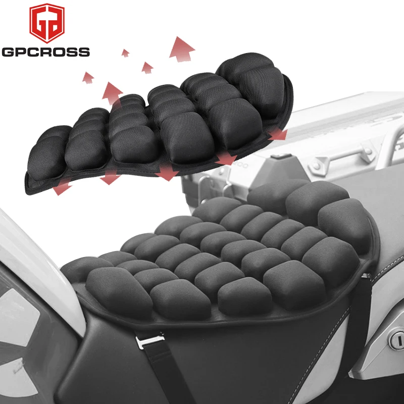 GPCROSS Air Pad Motorcycle Cool Seat Cover Seat Sunscreen Mat Electric Car Inflatable Decompression office Air Cushion