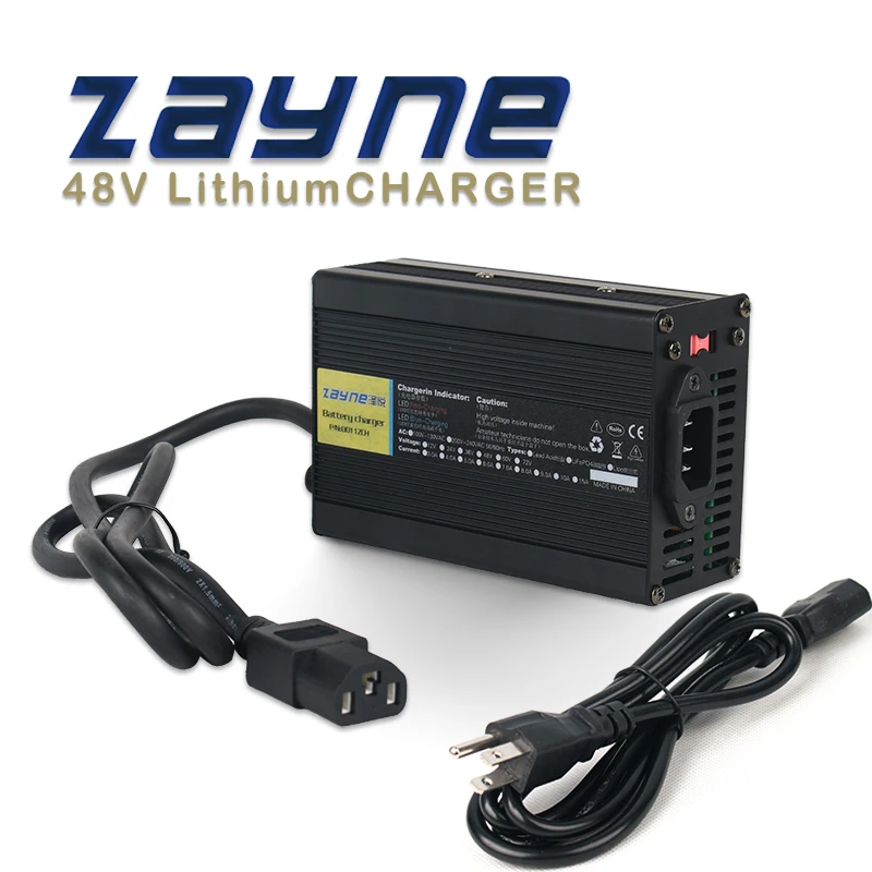 Zapyne 48V 5A 14S 58.8V akumulator litowo-jonowy 100V-240V metaliczny aluminiowa obudowa zastosować akumulator 14S 48v 48.8V