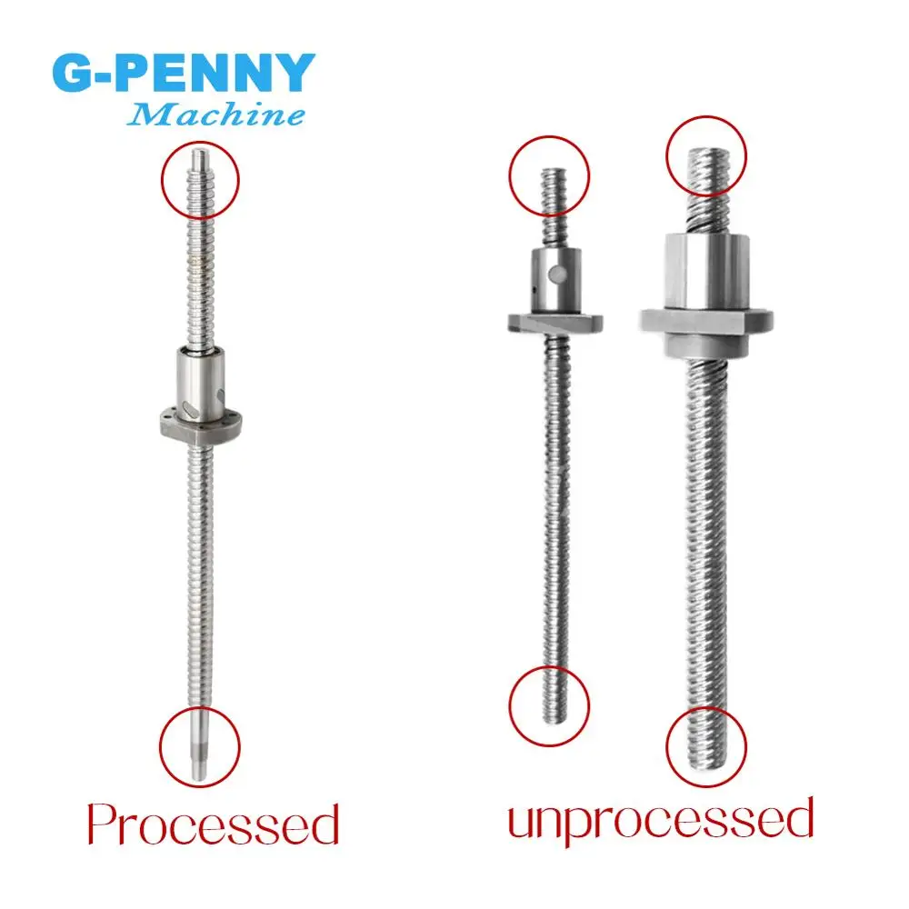 SFU1605 Set RM 1605 Rolled ball screw C7 type with end machined & ball nut & nut housing & BK/BF12 & coupler