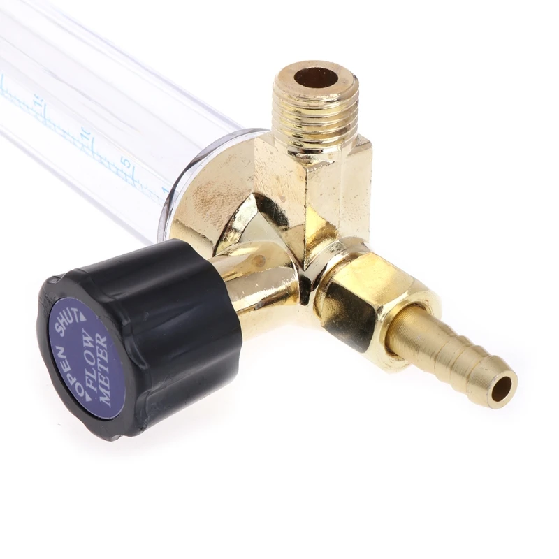 Gas Regulator Gauge 1/4PT Thread Argon/CO2 Mig Tig Flow Meter Welding Accessory Compatible with Welding Machine Durable