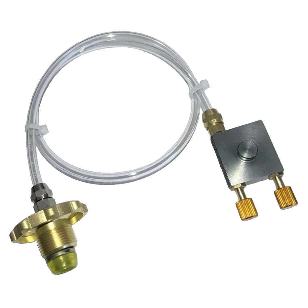 

Iron Propane Gas Refill Adapter Inflatable Valve Set For Camp Stove Accessories Home BBQ Picnic Cooking