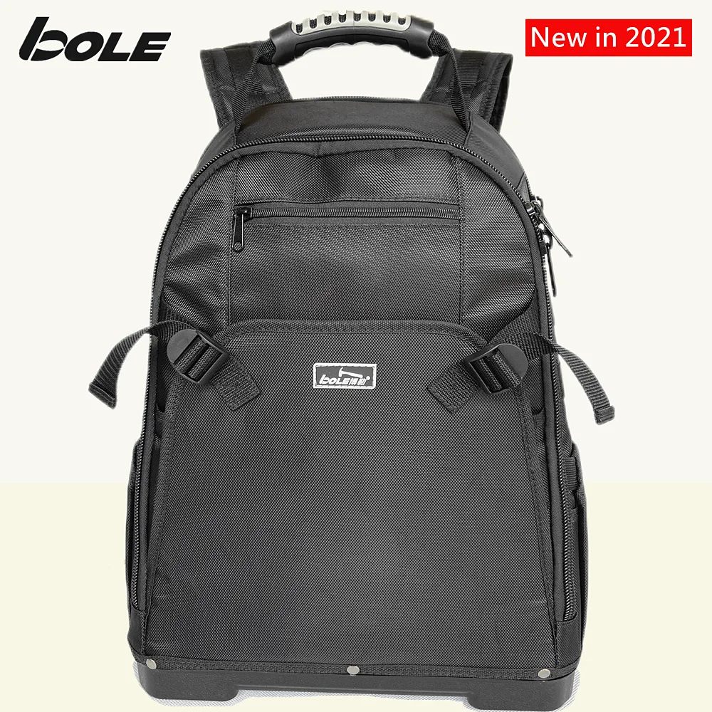 Bolsa de ferramentas de ombro portátil, mochila multifuncional, Kits de instalação e manutenção elétrica, lona grossa, grande pacote de trabalho