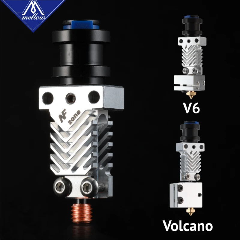 Mellow NF Zone V6/CR10 Spare Heat Sink/Aerospace Materials Heat Break For  V6 Hotend Ender 3 3D Printer Parts