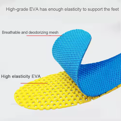 Memory Foam Insoles For Shoes Sole Mesh Deodorant Breathable Cushion Running Insoles For Feet Man Women Orthopedic Insoles - Image 4