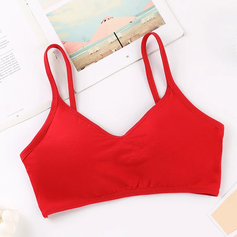 New Women\'s Cotton Underwear Tube Tops Sexy Color Matching Bra Fashion Sports Comfort Tank Up Girl Suspender Underwear  Lingerie