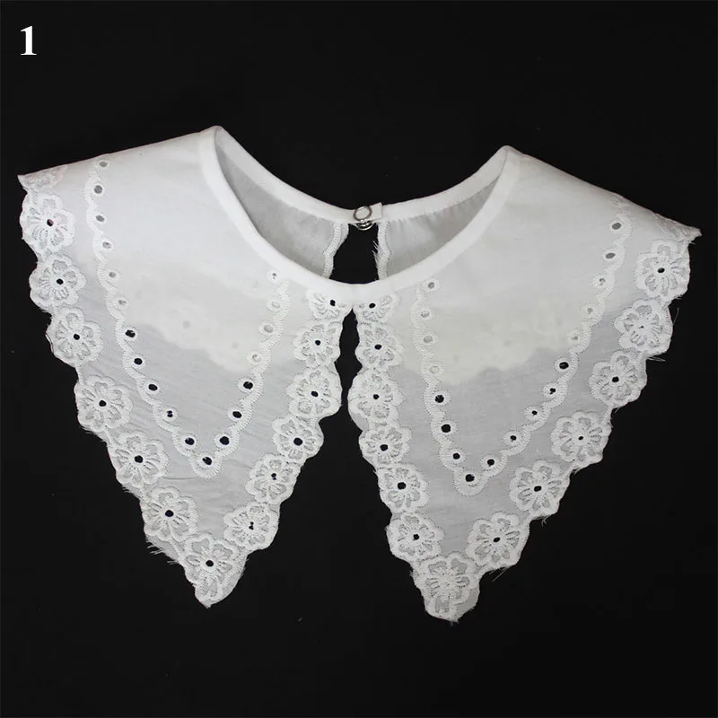 Decorative Embroidered Fake Collar European And American Style New White Shawl Doll Fake Collar Female Shirt False Collar