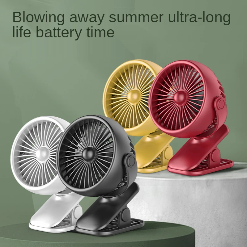 Mini Usb Clip Fan 720% Rotation Dormitory Stroller Desktop Home Desktop Small Fan Camping and Hiking Gear