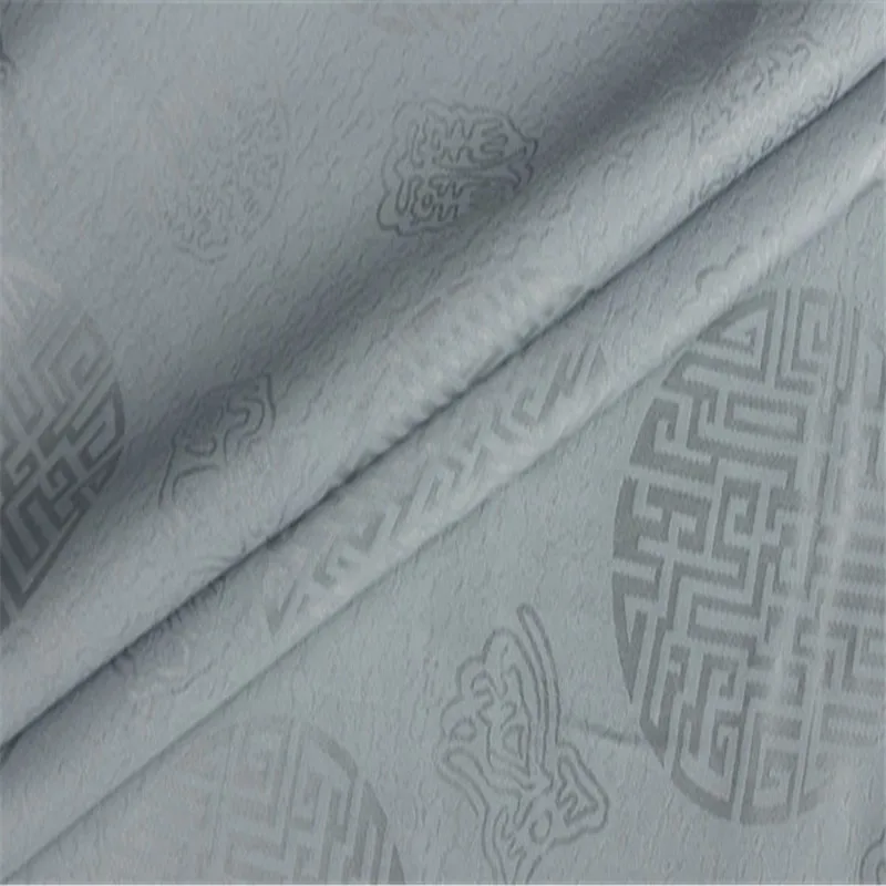 Tissu en coton et soie Jacquard classique, 16 m/m, 44 pouces de largeur, Design populaire, matériau en brocart pour la fabrication de draps de lit