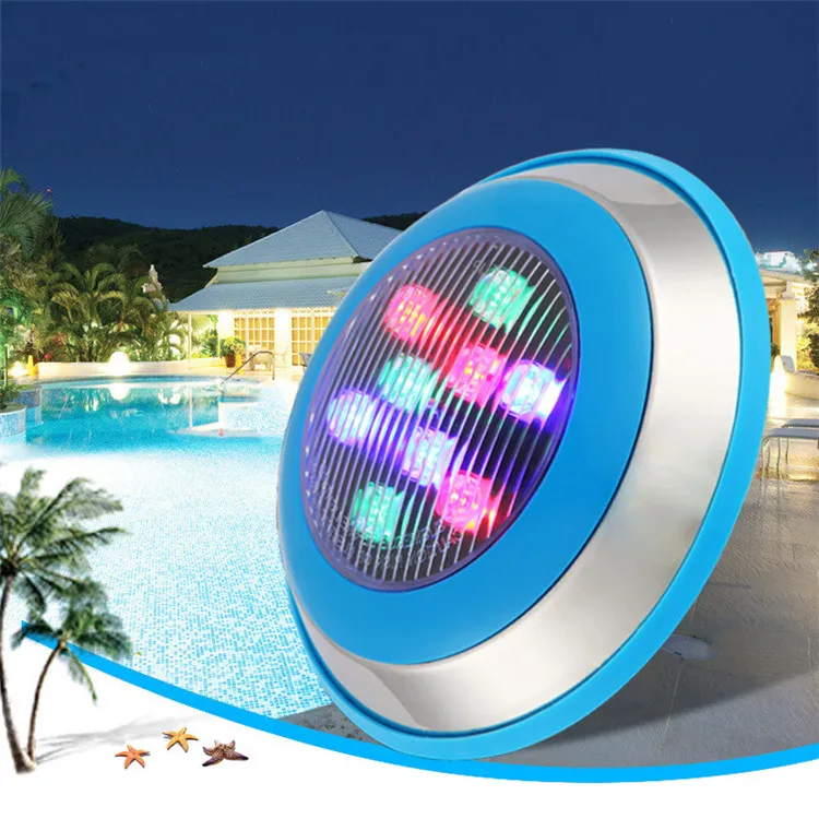 

6PCS 6w 12w 15W 18w 24w 36W Swimming Pool Light IP68 AC 12V 24V RGB Led Underwater Outdoor Lighting Pond Lamps Piscine