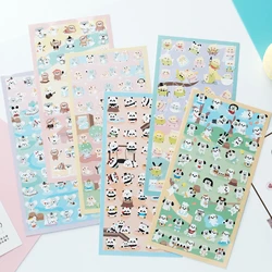 Nekoni Panda pies dziecko naklejki Scrapbooking materiał śliczne zwierzę dziennik papierowa naklejka estetyczne DIY Hobby zapasy rzemieślnicze