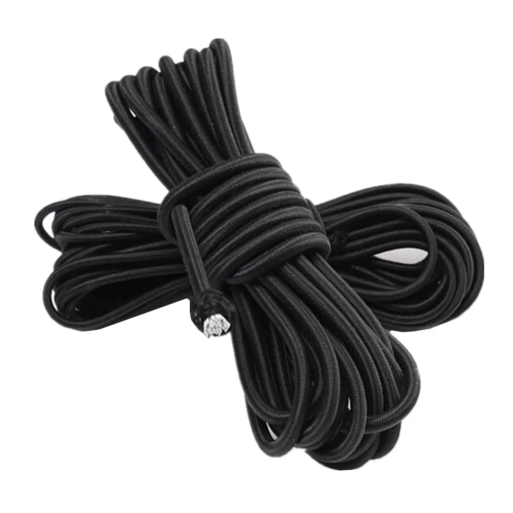 5/10Meters High-Quality Round Elastic Band Cord Elastic Rubber white black Stretch rubber For Sewing Garment DIY Accessories