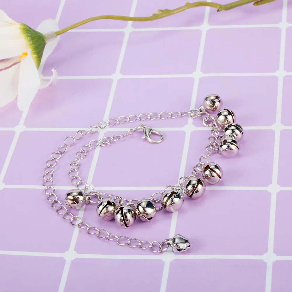 Tobillera con colgante de campana para mujer, joyería de pie de estilo indio, tobillera tradicional de danza del vientre, pulsera de cadena de pie para fiesta en la playa