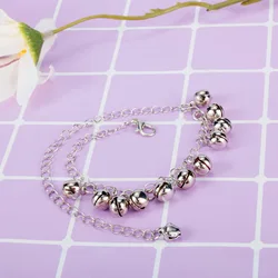 Bell Pendant Anklet Women Foot Jewelry Indian Style Traditional Belly Dance Anklet Beach Party Foot Chain Ankle Bracelet