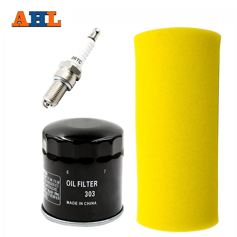 

AHL Motorcycle Parts Air Filter & Oil Filter & Spark Plug For YAMAHA Rhino 450 YXR450 YXR 450 Rhino 660 YXR660 YXR 660