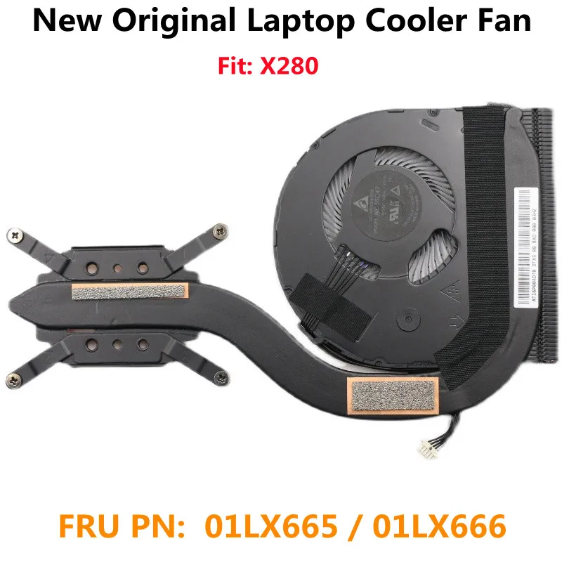 New Original CPU Cooler Cooling Heatsink Fan for Lenovo ThinkPad X280 Laptop  FRU 01LX665 01LX666