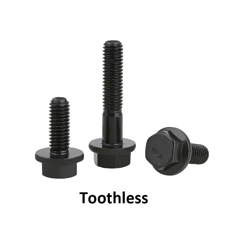 Grade 10.9 Carbon Steel Hex Head Flange Screws Hexagon Flanged Bolts  Full/Partial Thread GB5789 M5 M6 M8 M10 M12 M14 M16