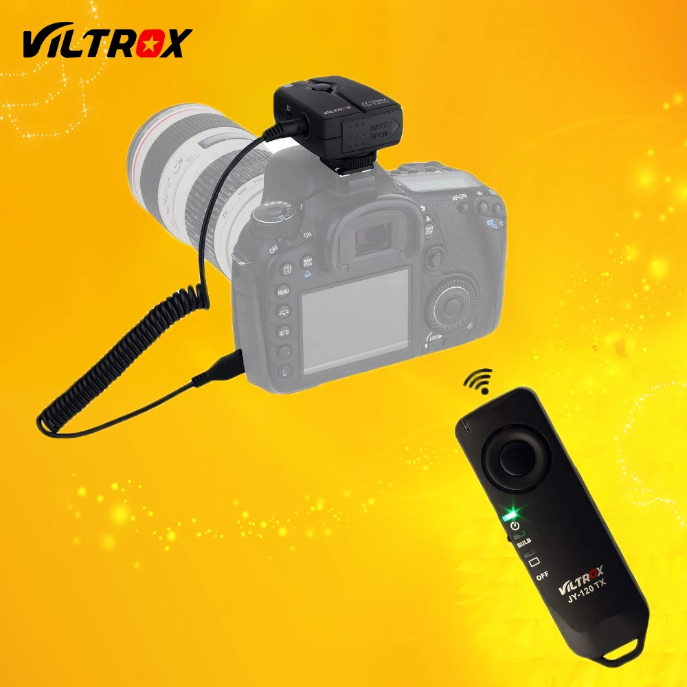 Viltrox JY-120-N3 Camera Wireless Shutter Release Remote Control for Nikon D3300 D3200 D5600 D5300 D5500 D7100 D7200 D750 DF Z7