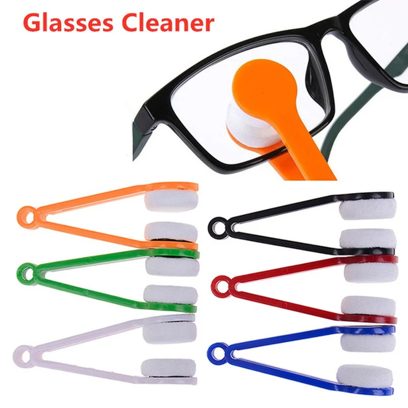 Double-sided Microfiber Brush Tool Glasses Cleaning Wipe Multifunctional Portable Candy Color Super Soft Cleaning Tool