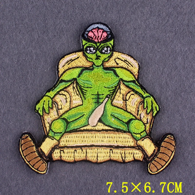 Alien UFO Patch Iron On Patches On Clothes Space Planet Patches For Clothing Thermoadhesive Patches For Clothing Stickers Stripe