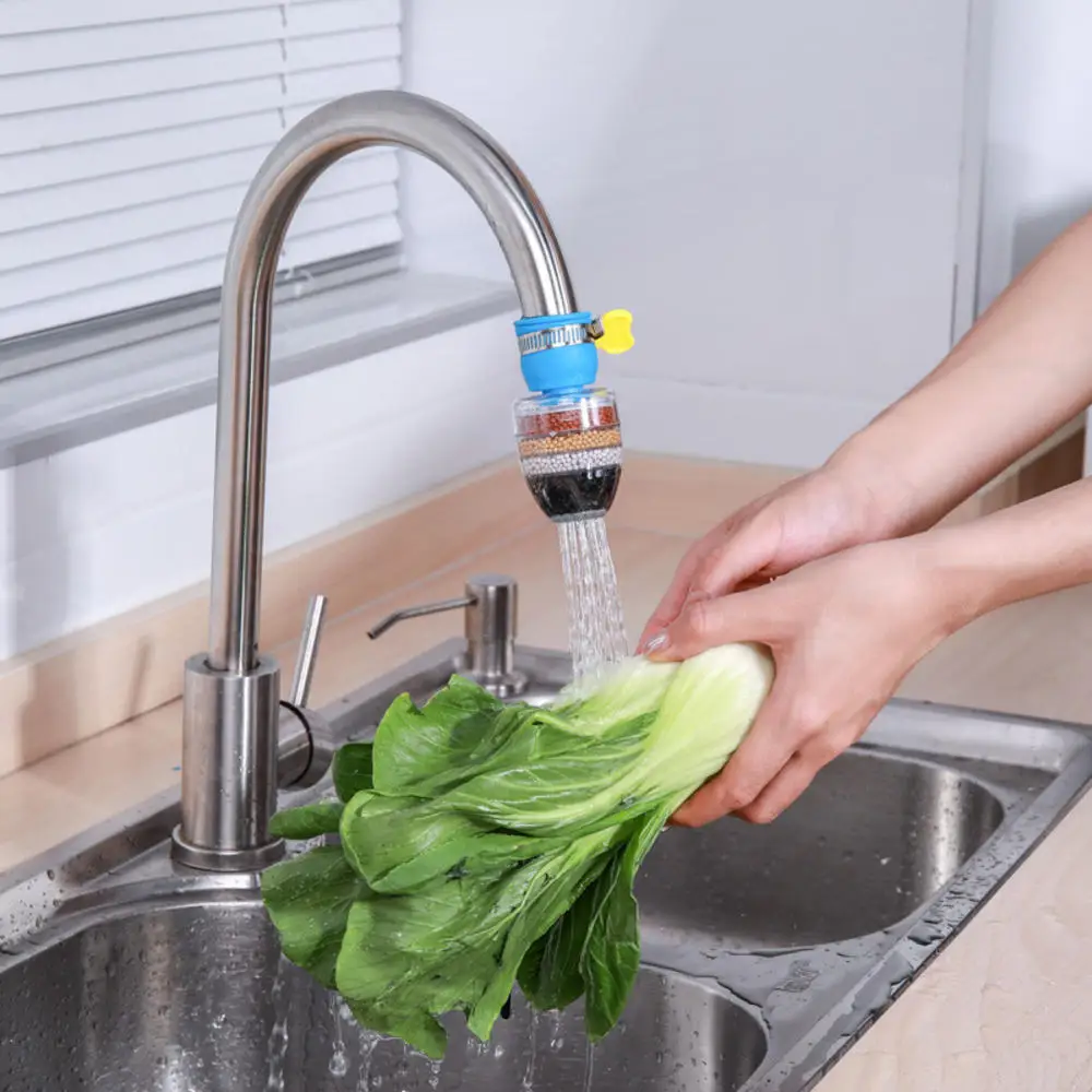 Six-layer faucet filter Water purifier household kitchen tap water filter Splash-proof water faucet shower Kitchen Accessories