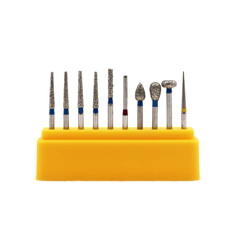 

10pcs Dental Drills Diamond Burs For Dentist Teeth Polishing Grinding Lab Tools High Speed Diamond Burs