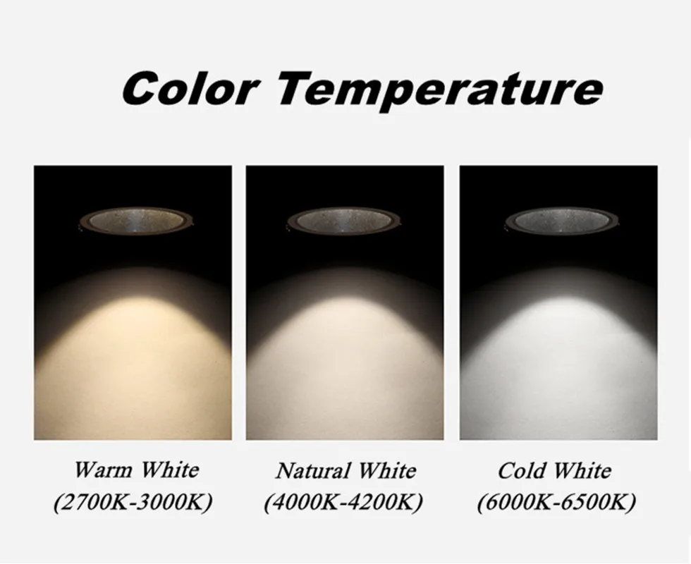 Dimmable Led Downlight Recessed Ceiling Lamp Spotlight Aluminum COB 110V 220V Home Office Store Spot led Hole 65/75/90mm