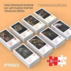 PNSO Dinosaur Museum Puzzle Poster Traveler Series Tyrannosaurus Family Set 8