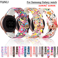 Women Printed Band for Samsung Galaxy watch 6/5/4/6 classic Silicone Sport 22/20mm Bracelet Huawei/amazfit GTR-GTS-4-3-2e strap