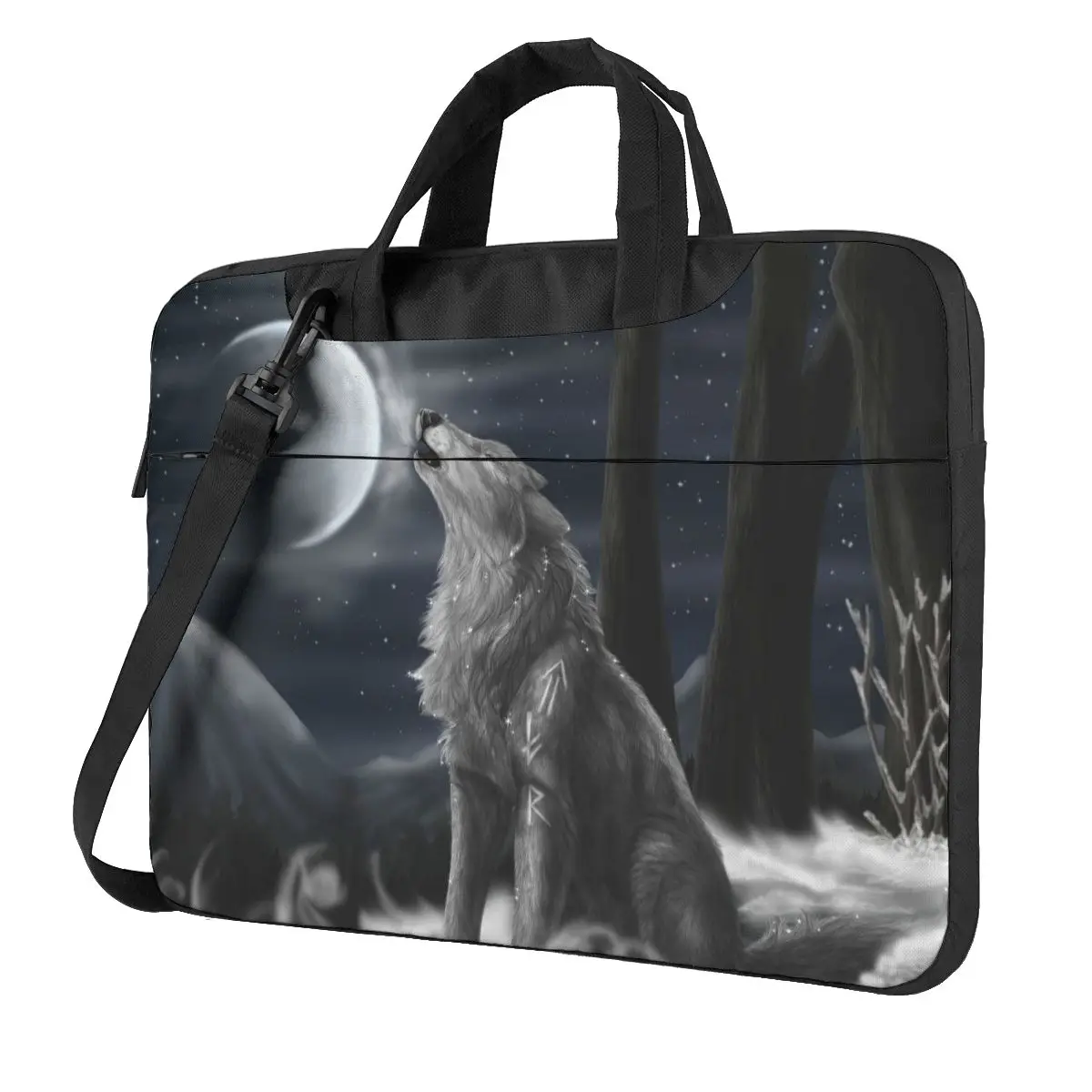 

Animal - Wolf Laptop Bag Case Protective Vintage Computer Bag Bicycle Crossbody Laptop Pouch