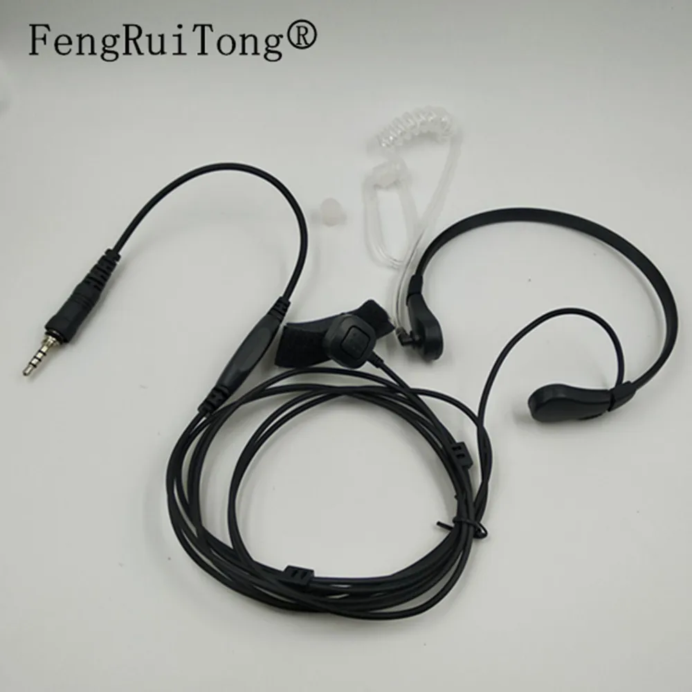 

Throat Mic Microphone Covert Acoustic Tube Earpiece Headset Finger PTT For Yaesu Vertex Radio VX-6R 7R 6E 7E 120 127