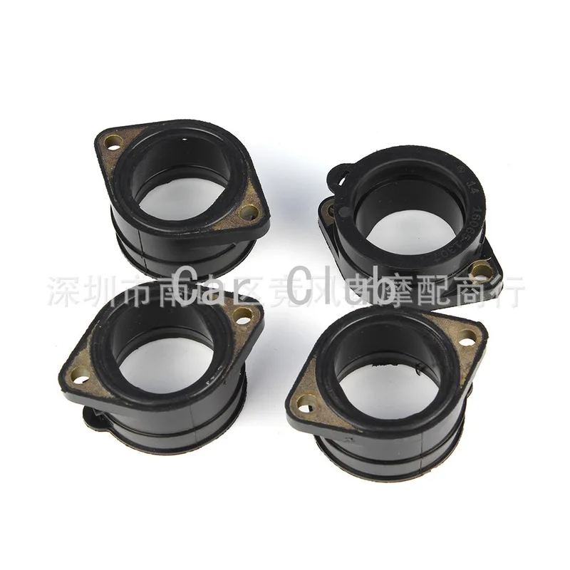 4PCS Carburetor Intake Adapter Boot Set Carburetor Interface Glue Intake Pipe Port Connector for ZR1100C ZX1100E ZR1200A