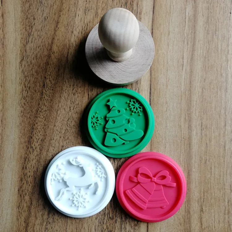 

1Set Christmas Silicone DIY Cookie Stamp Fondant Mold Biscuit Embossing Cutters Sugar Craft Tool Christmas decorations