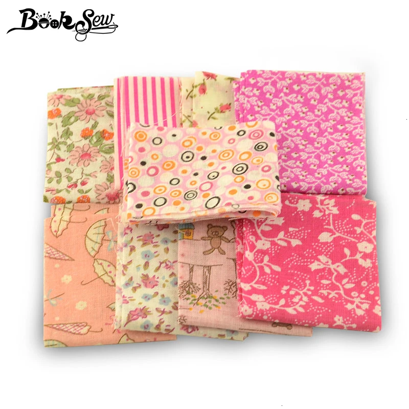 Booksew Cotton Fabric Floral 5x50CM Jelly Roll Strips 7-9 Pcs/Lot Telas Patchwork Algodon DIY Dolls Sewing Craft Ankara Fabric