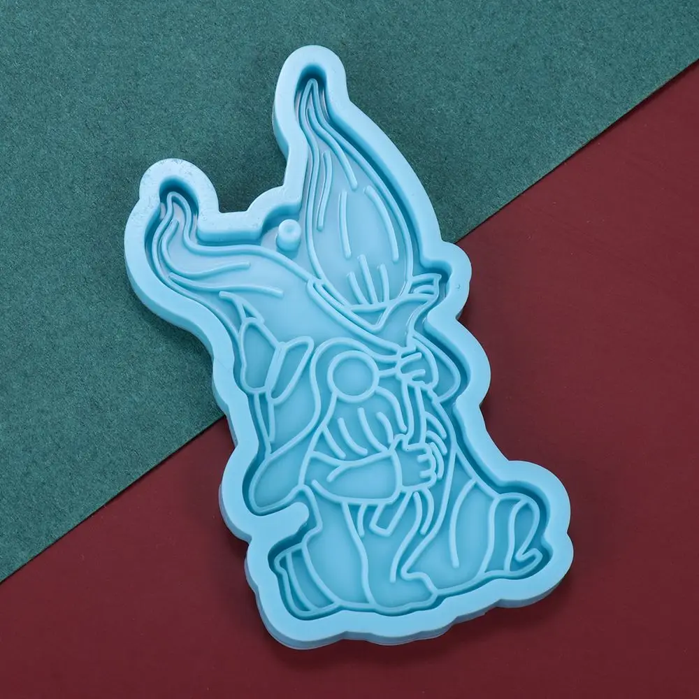 عيد ميلاد سعيد كعكة أدوات الحلوى الشوكولاته سيليكون قوالب عيد الميلاد المفاتيح قوالب صنع المجوهرات أداة حديقة الجان العفن #5